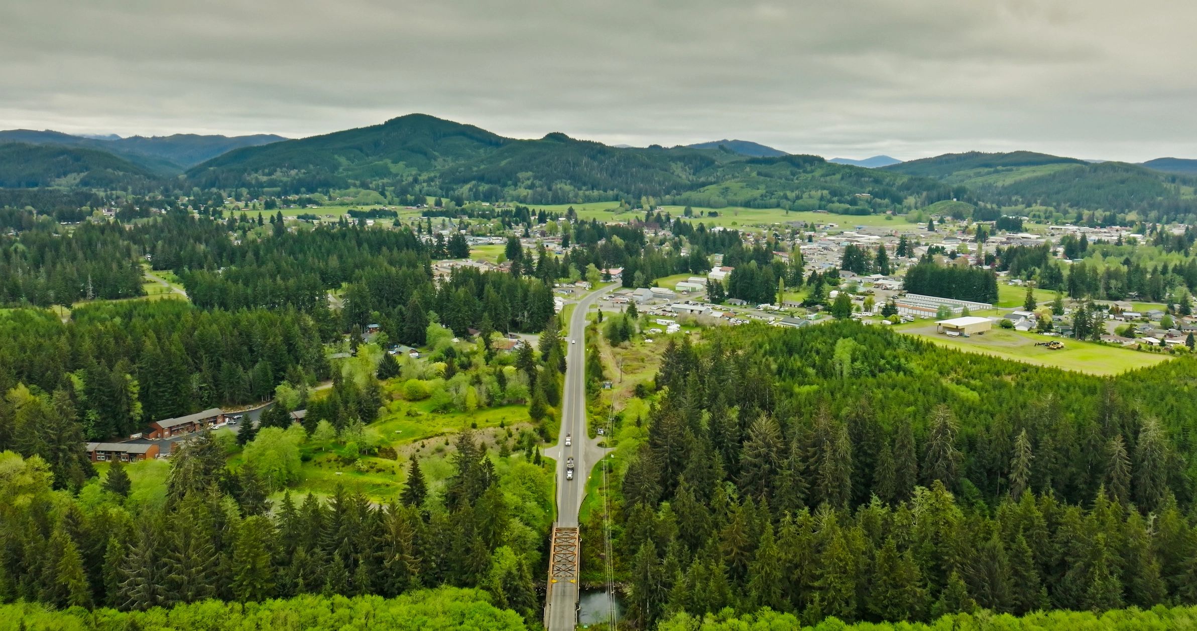 Forest and valley landscape near Beaver Valley
